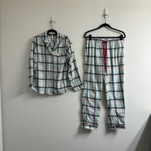 Gilligan & O'Malley Mint Plaid Sleepwear Pajama Set